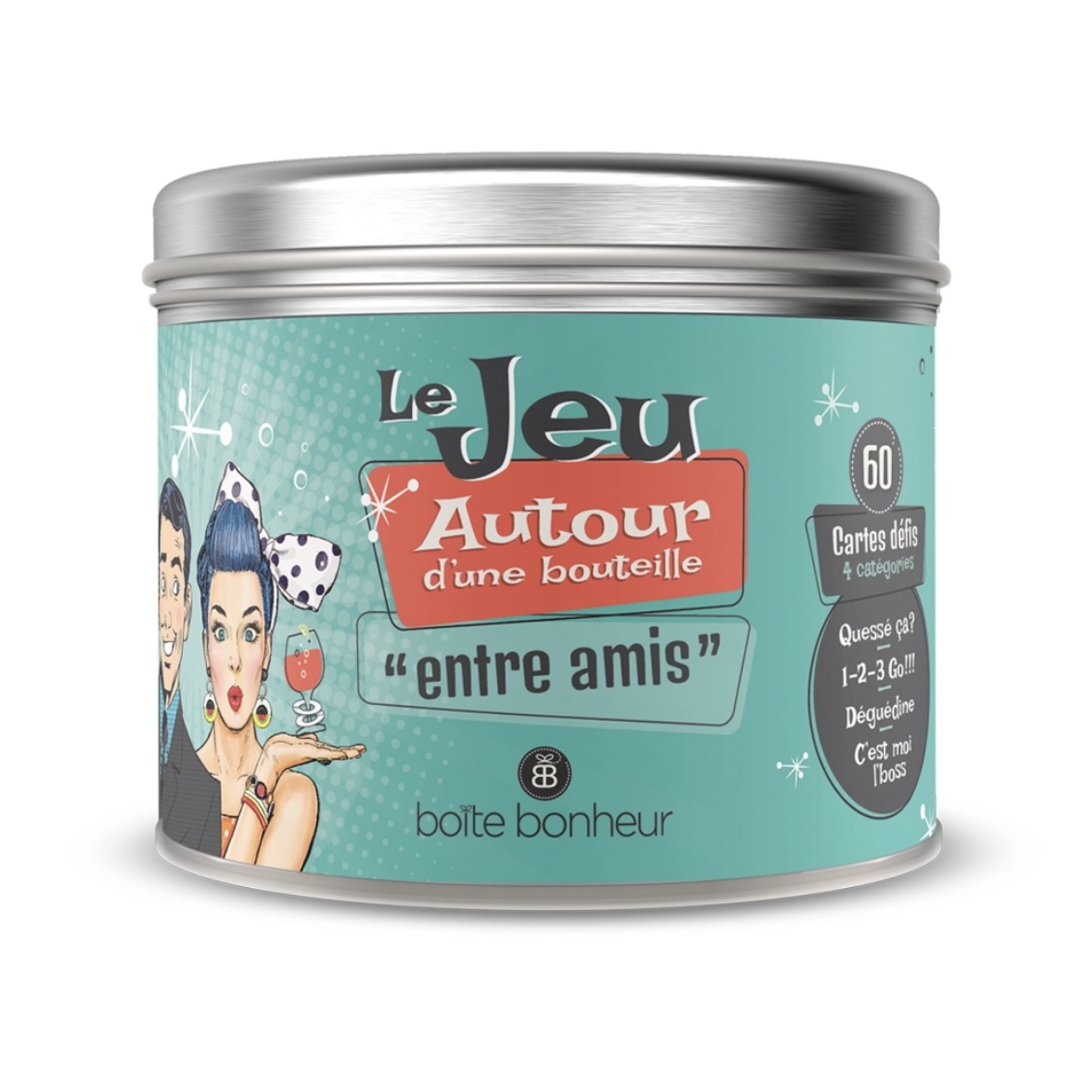 Jeu "Au tour d'une bouteille de vin entre amis"