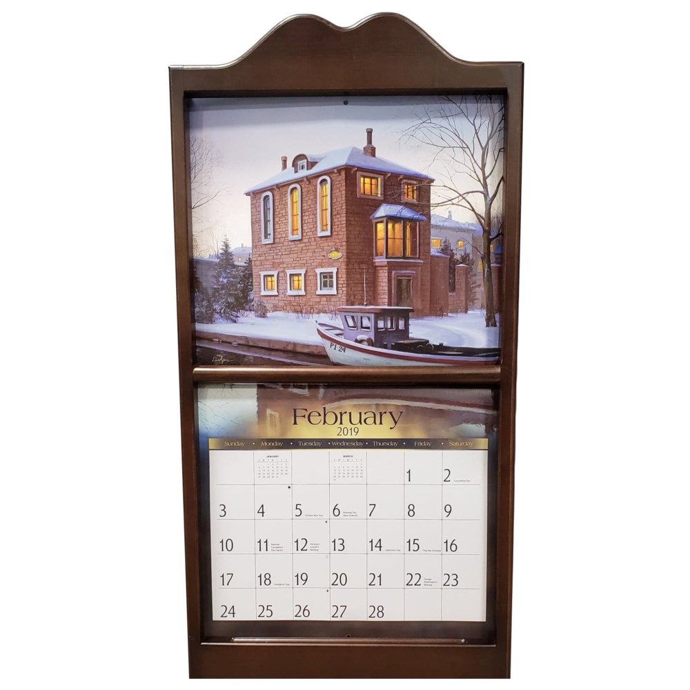 Encadrement de calendrier en bois grand - Expresso
