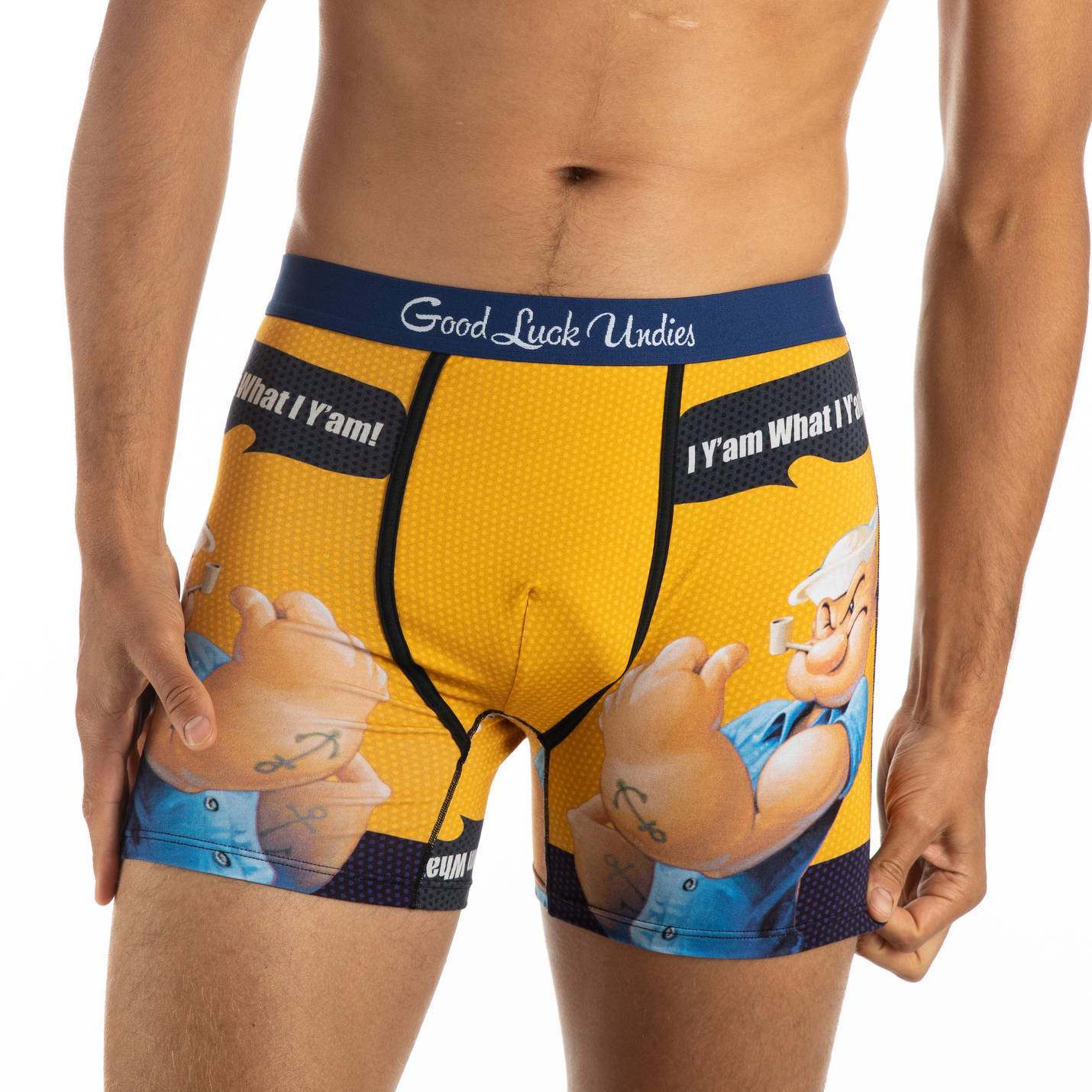 Boxer pour homme Popeye I Y'am What I Y'am - Good Luck Sock – Image 2