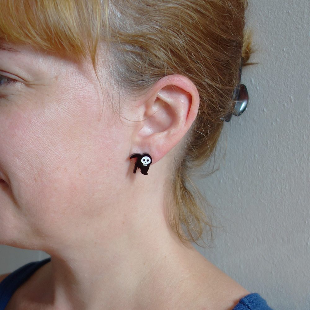 Boucles d'oreilles Crâne - LiliPop – Image 2