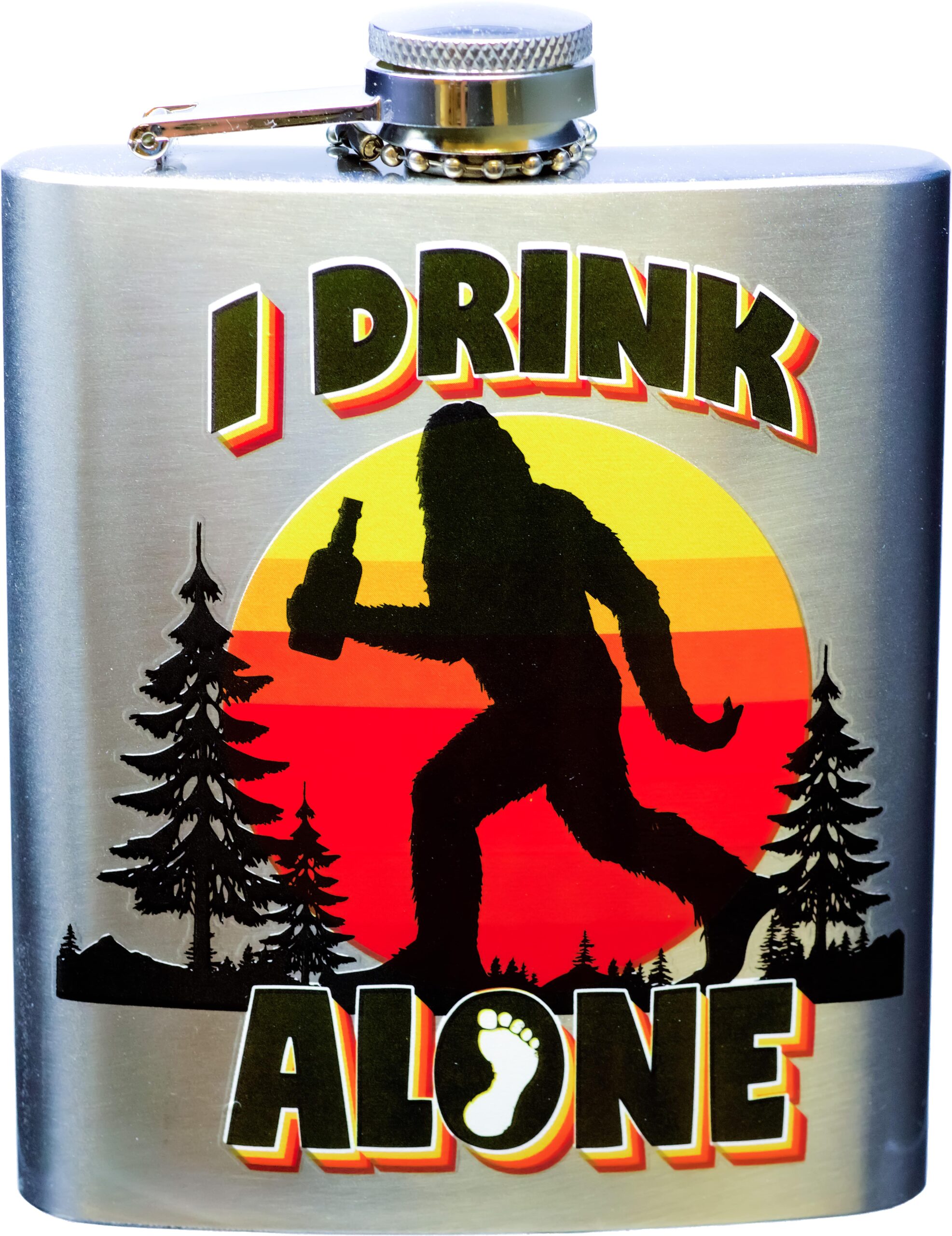 Flasque de boisson - I drink alone