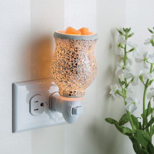 Réchaud mural à cire illumination - Mosaïque de verre réfléchissant – Image 2