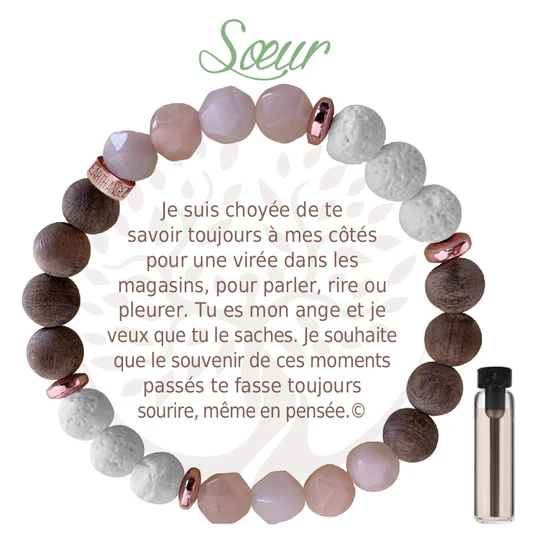 Bracelet aromatique brun - Soeur