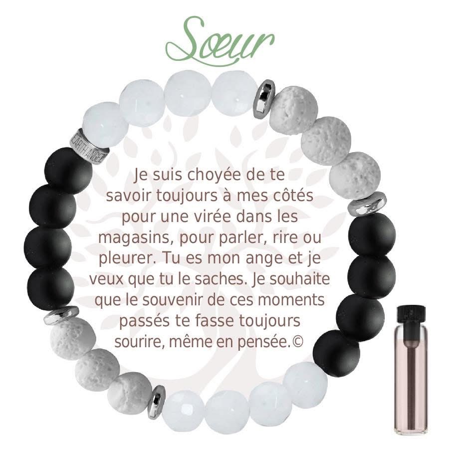 Bracelet aromatique noir - Soeur