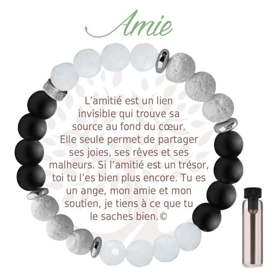 Bracelet aromatique noir - Amie