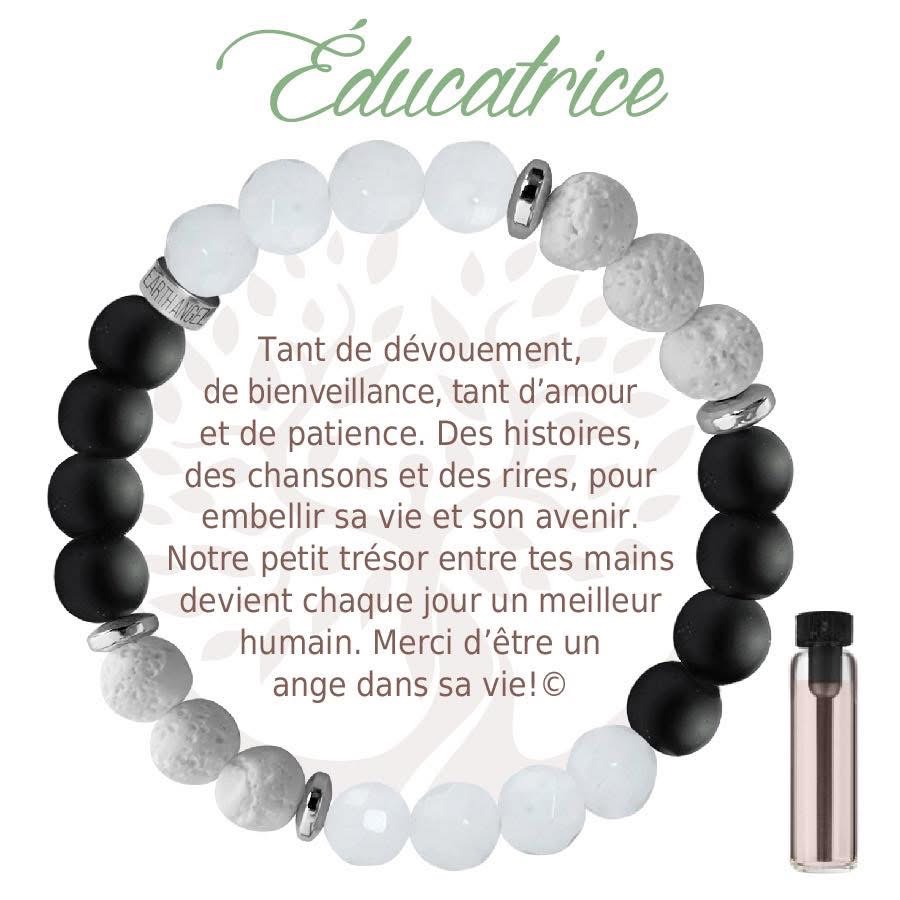 Bracelet aromatique noir - Éducatrice
