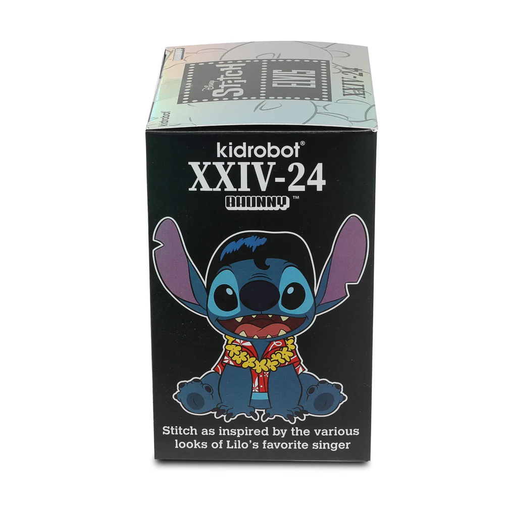 Figurine Stitch en vinyle floqué 4 pouces d'Elvis Bhunny hawaïen - Disney – Image 5