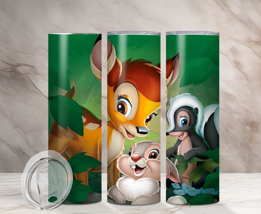 Verre isotherme avec paille - Bambi