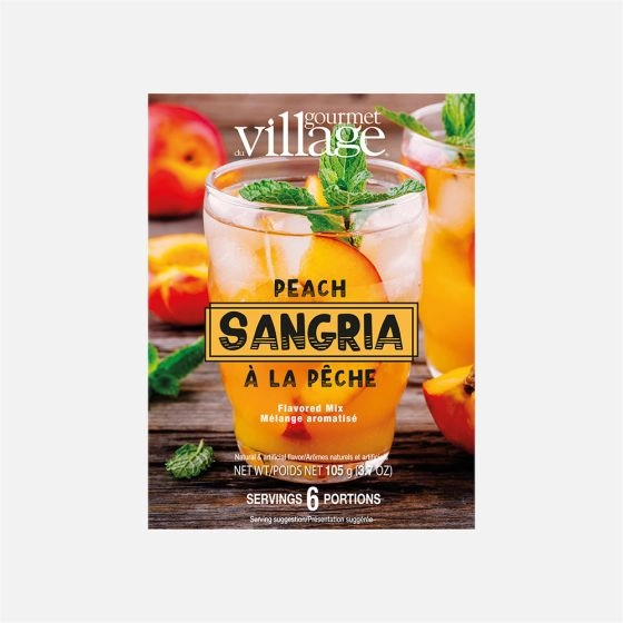Cocktail Sangria à la pêche - Gourmet du Village