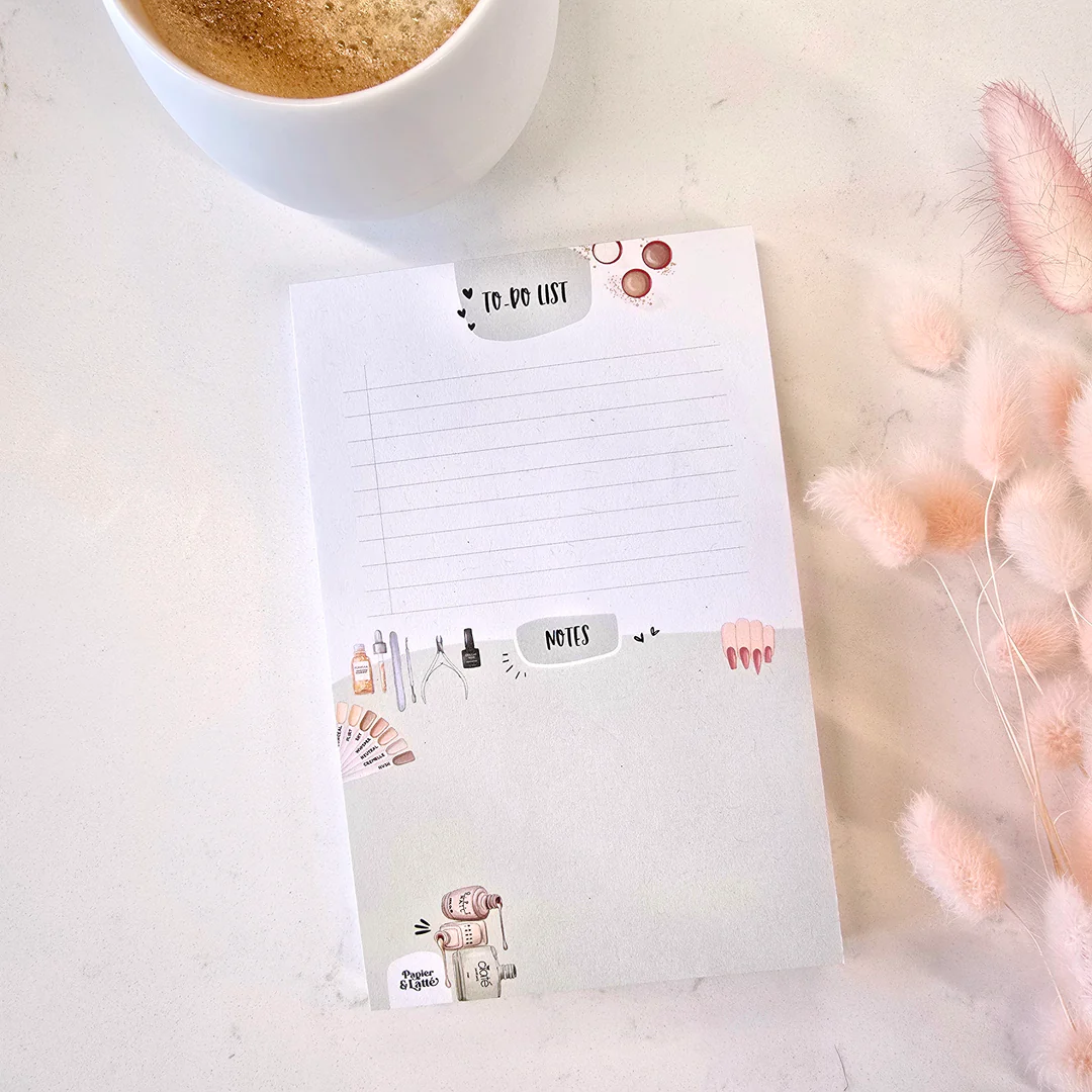 Petit bloc-notes Manucures - Papier & Latté