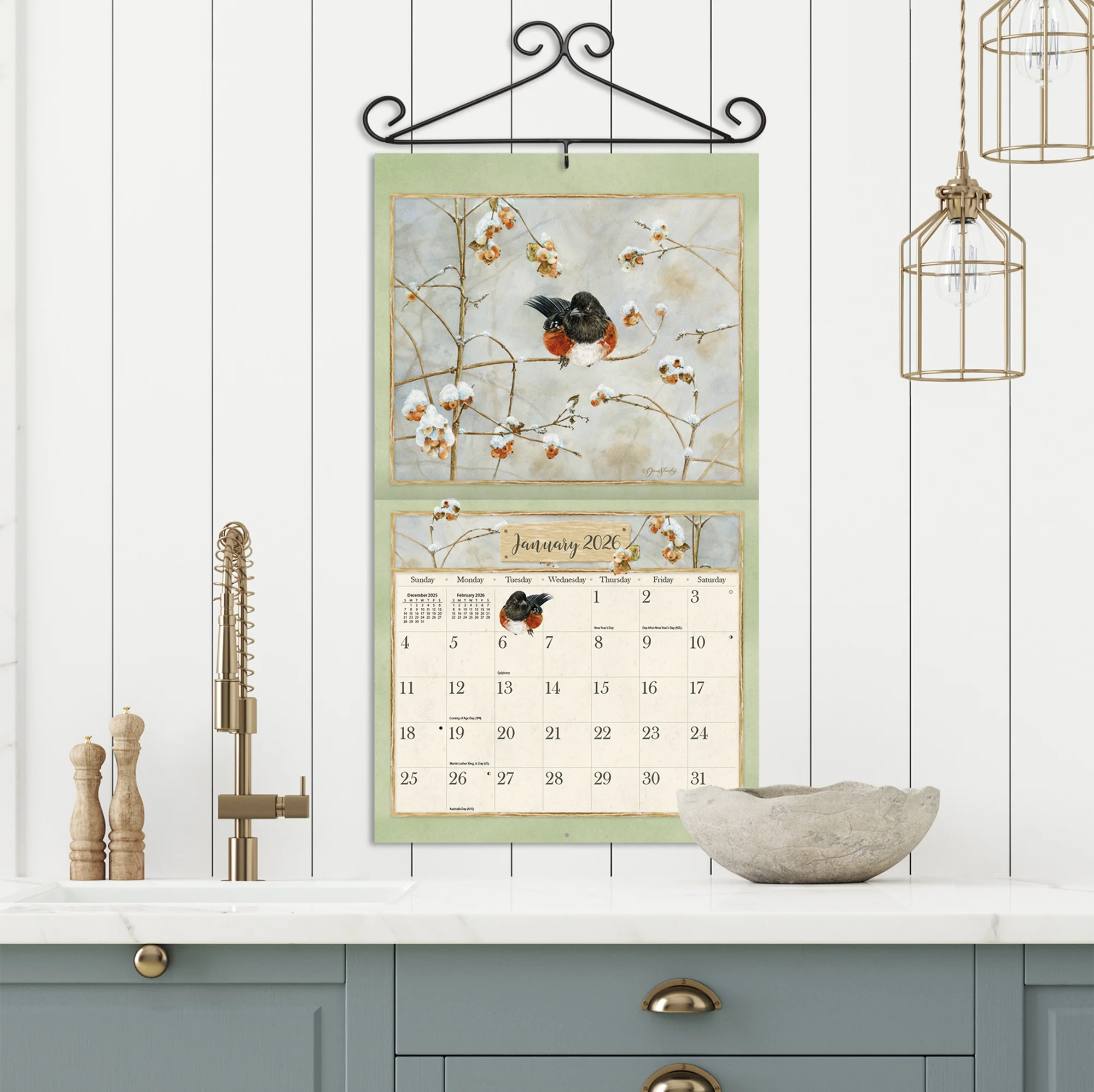 Calendrier mural Birds in the Garden 2026 - Lang – Image 7