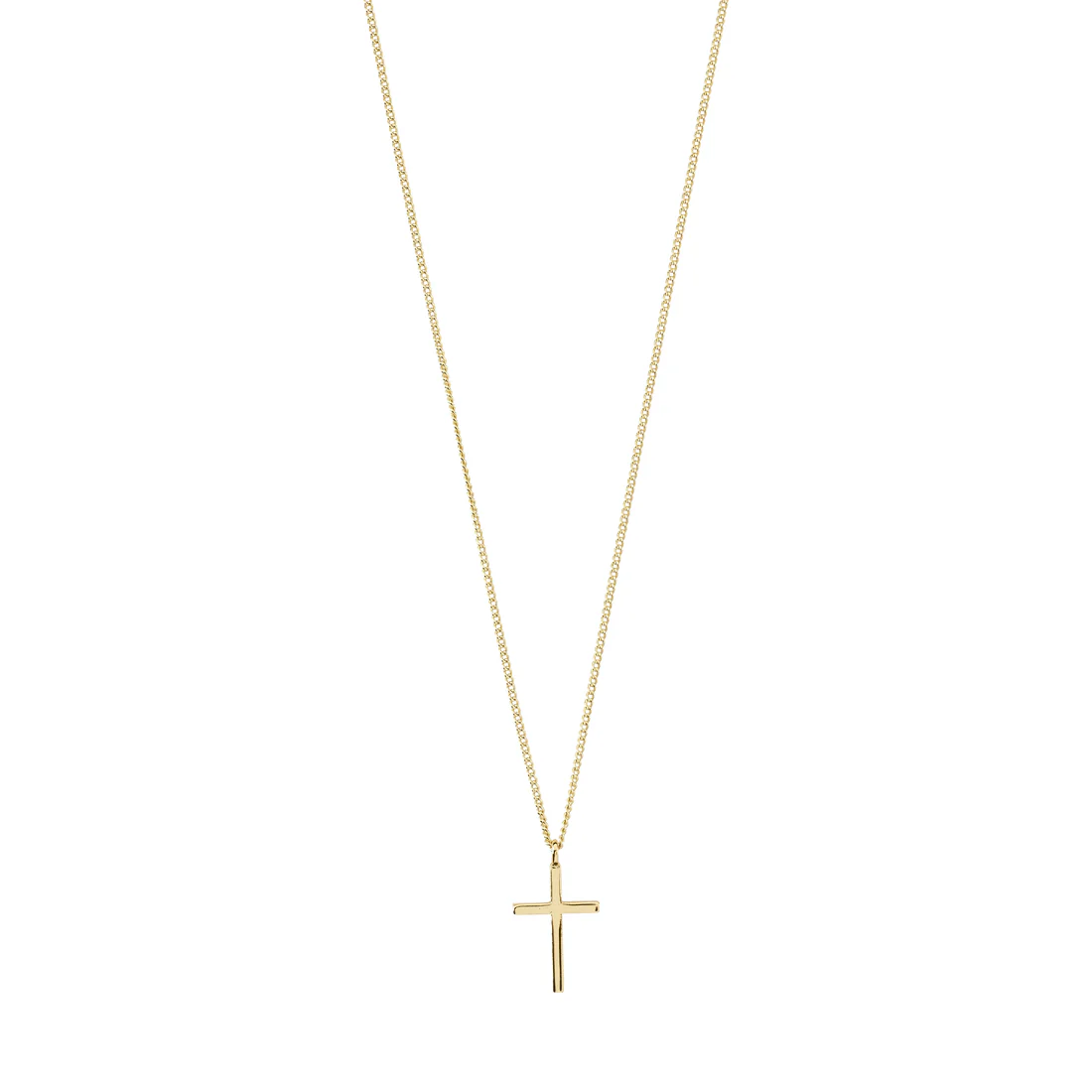 Collier Daisy pendentif croix recycle or - Pilgrim