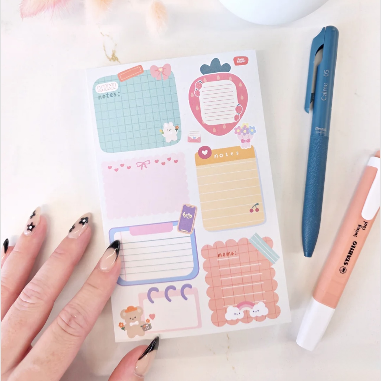 Petit bloc-notes Notes miniatures - Papier & Latté