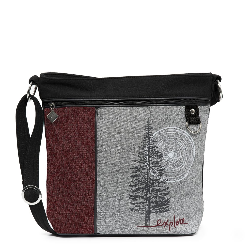 Sac à bandoulière Sapin bordeaux - JAK'S