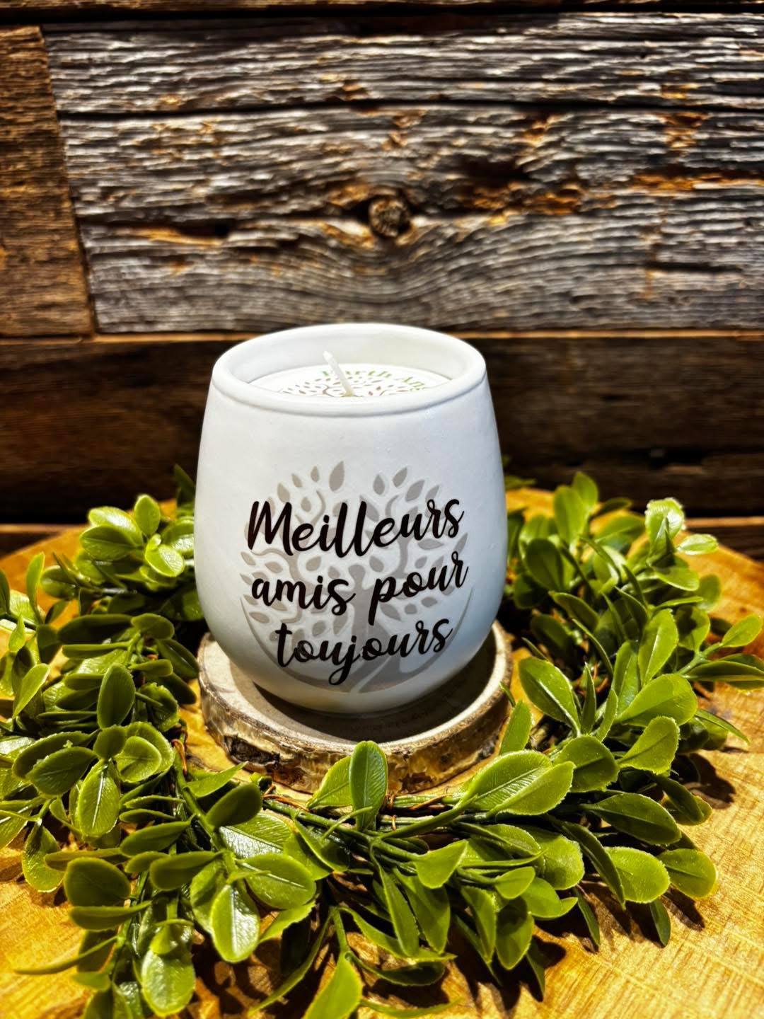 Chandelle de soya inspirante - Meilleurs amis pour toujours – Image 2