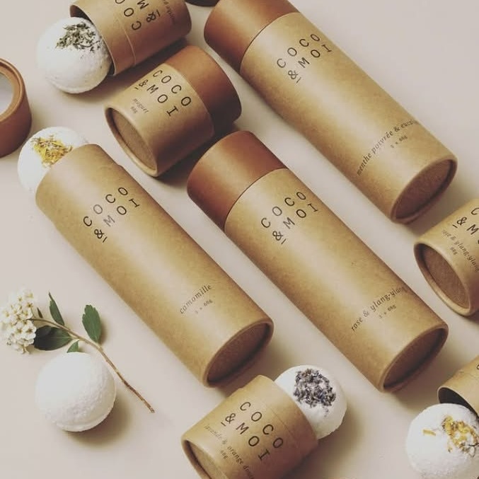 Bombe de bain Bain de Rose et Ylang Ylang (Boîte de 3) - Coco et Moi – Image 4