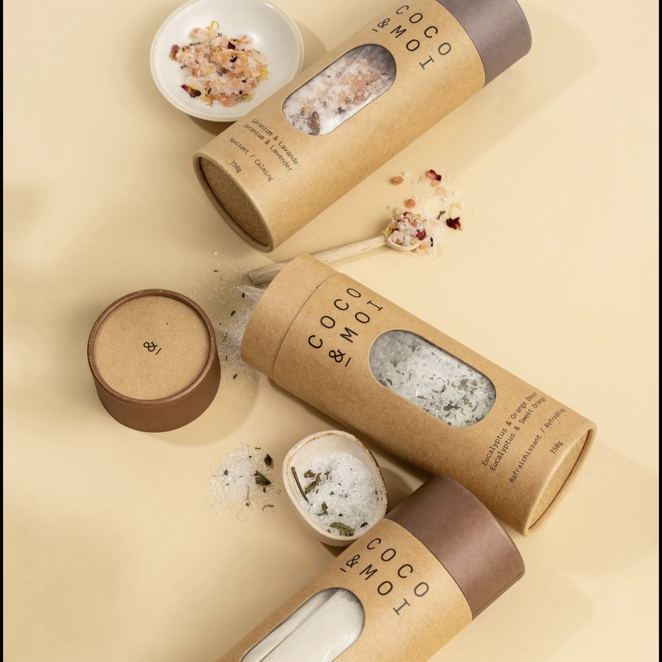 Sel de bain Géranium et Lavande - Coco et Moi – Image 5