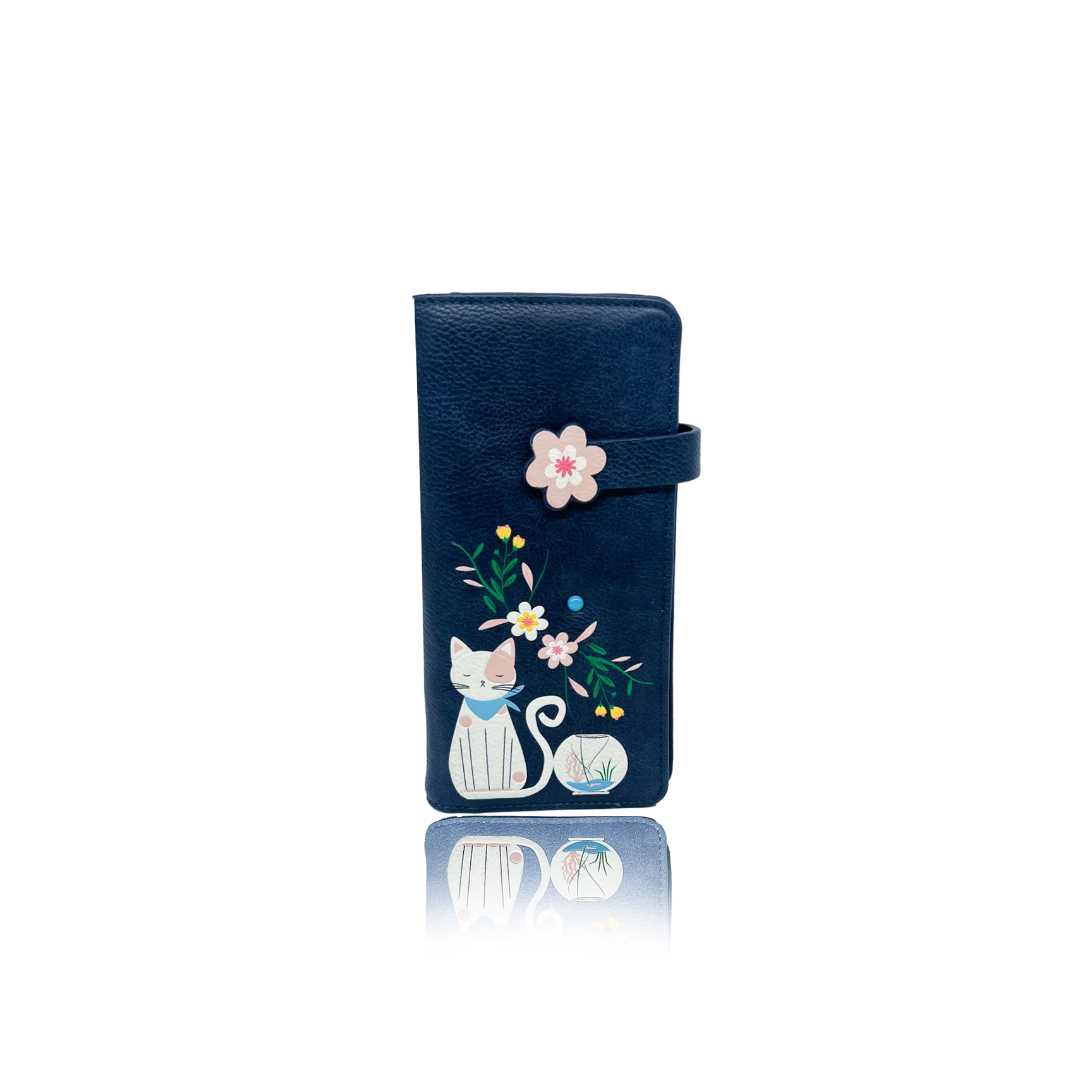 Portefeuille Cleo bleu - Espe