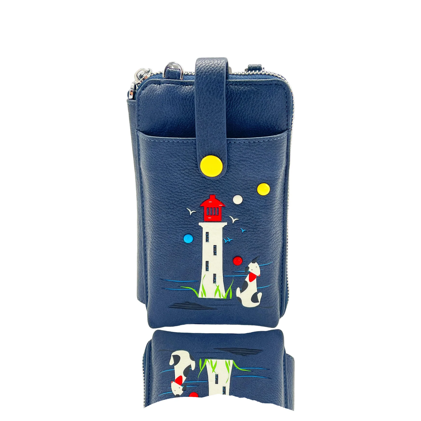 Sac bandoulière portefeuille pour smartphone Milo bleu foncé - Espe