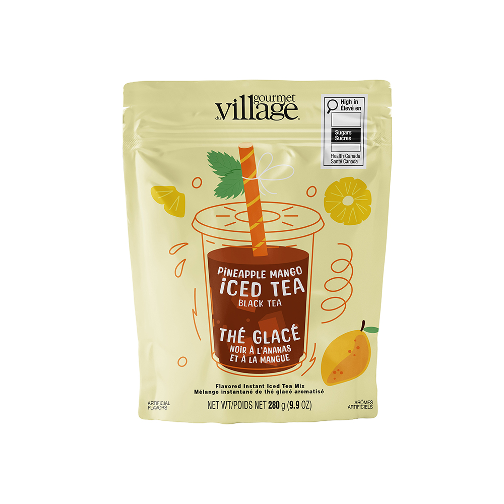 Thé glacé noir à l'ananas et à la mangue - Gourmet du Village