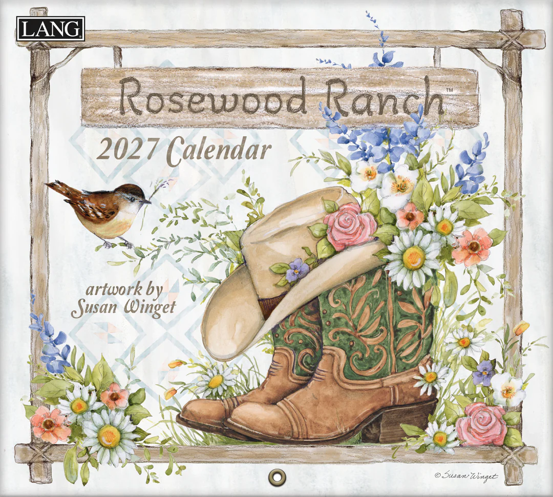 Calendrier mural Rosewood Ranch 2027 – Lang