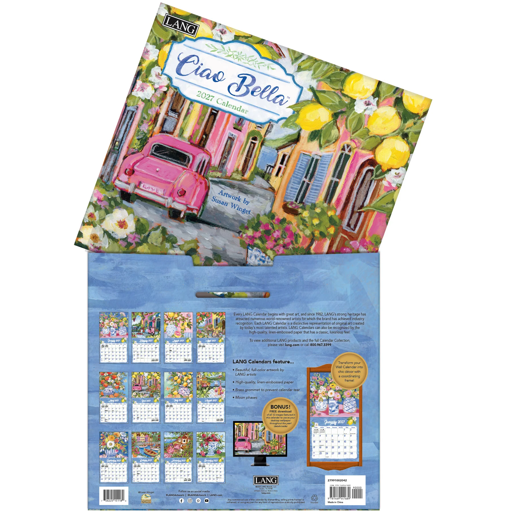 Calendrier mural Ciao Bella 2027 - Lang – Image 5