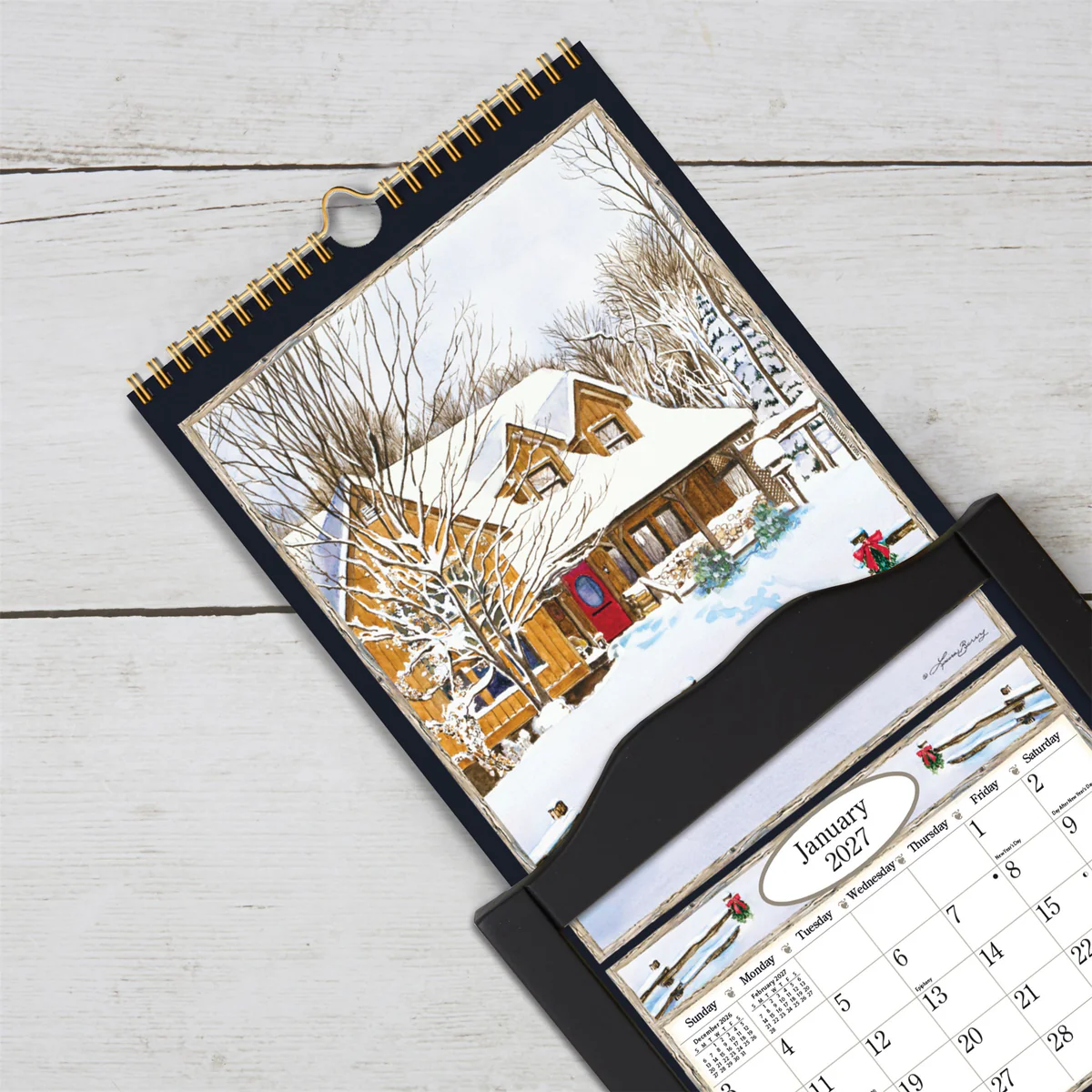 Calendrier mural vertical petit Country Welcome 2027 - Lang – Image 4