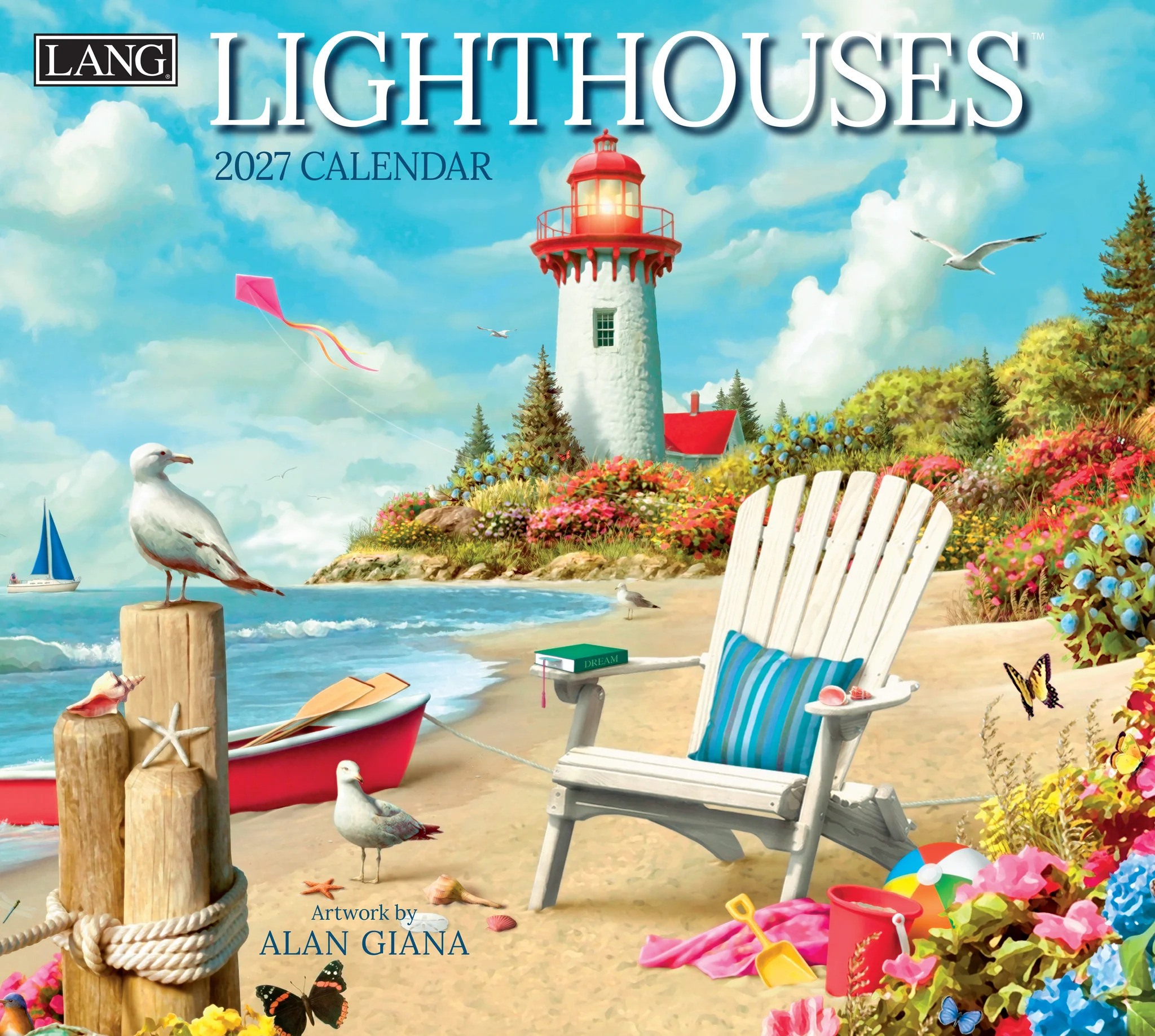 Calendrier mural Lighthouses 2027 - Lang