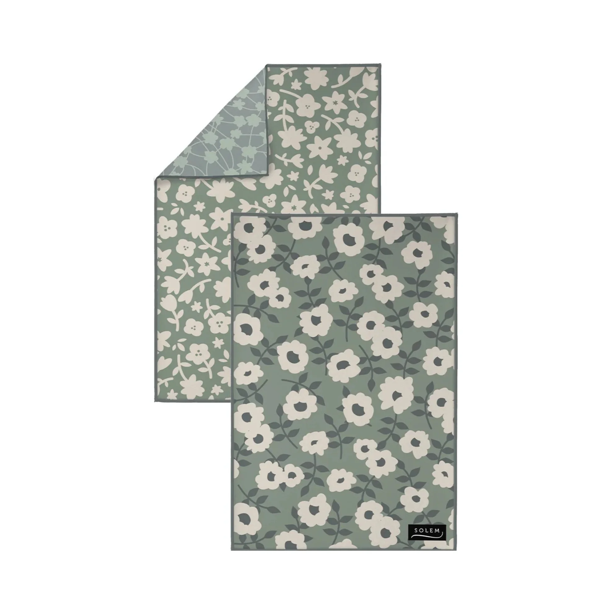 Ensemble de 2 linges à vaisselle en microfibre Herbier Sauvage - Solem