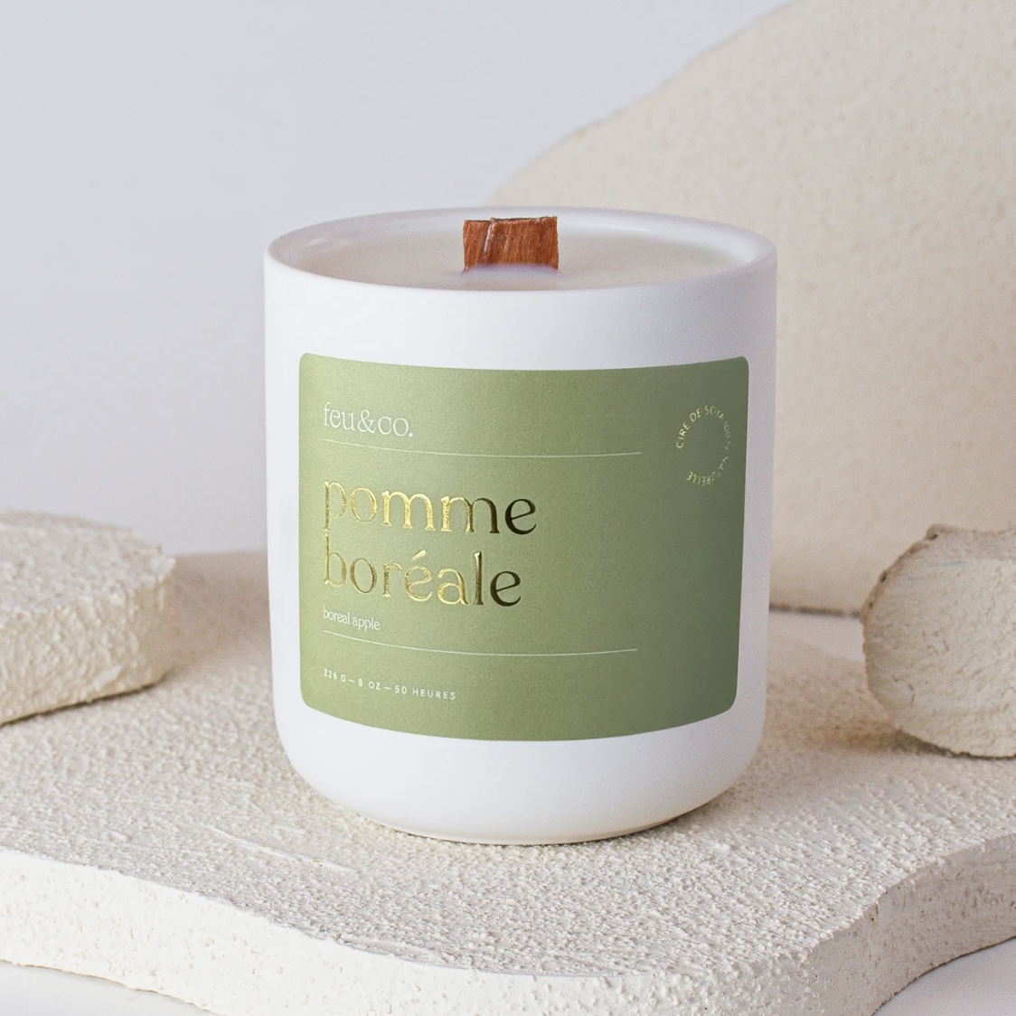 Chandelle qui crépite Pomme Boréale – Feu et Co