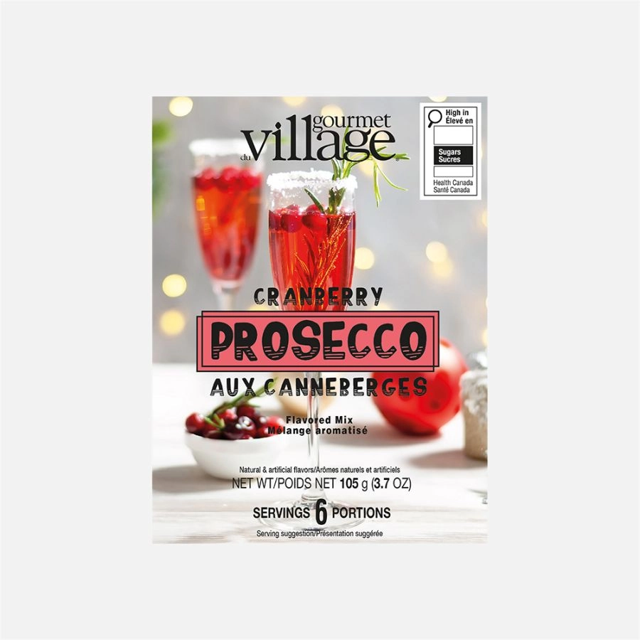 Cocktail prosecco aux canneberge - Gourmet du Village